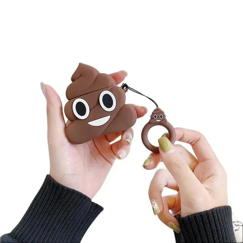 Quirky Fun AirPods Case, Drop-proof Silicone Apple Bluetooth Headphone Cover