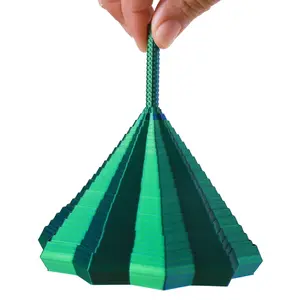 3D Printed Polygonal Spiral Carrot Tower Fidget Toy for Adults, Dual Motion Sensory Toy with Auditory Feedback, Stress Relief & Focus, Stress Relief Fidgeting