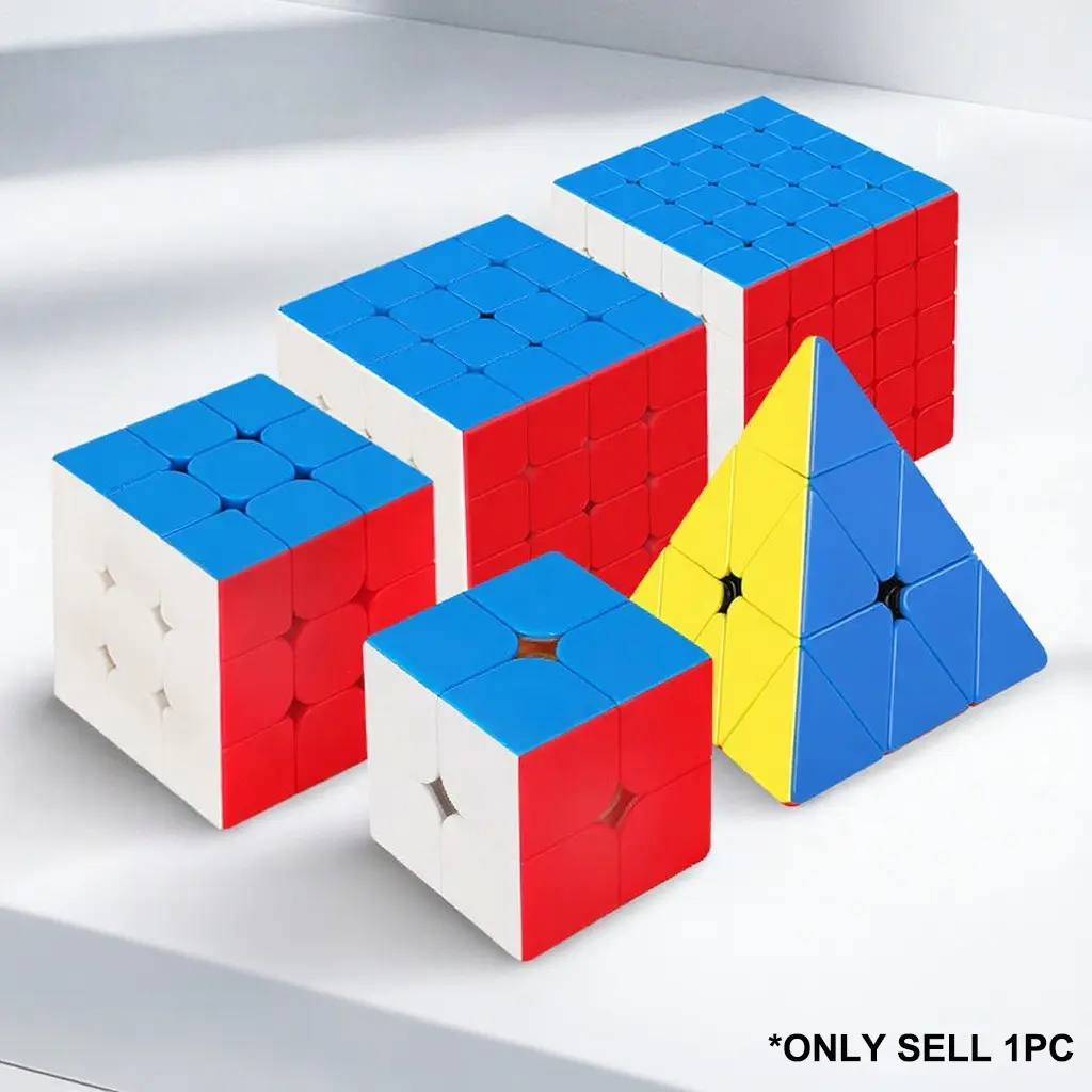 Speed Cube Set, Speedcube, 2x2 3x3 4x4 5x5 Pyramide, Brain Teaser & Color Matching Puzzle, Educational Toy for Kids & Adults, Rubikscube