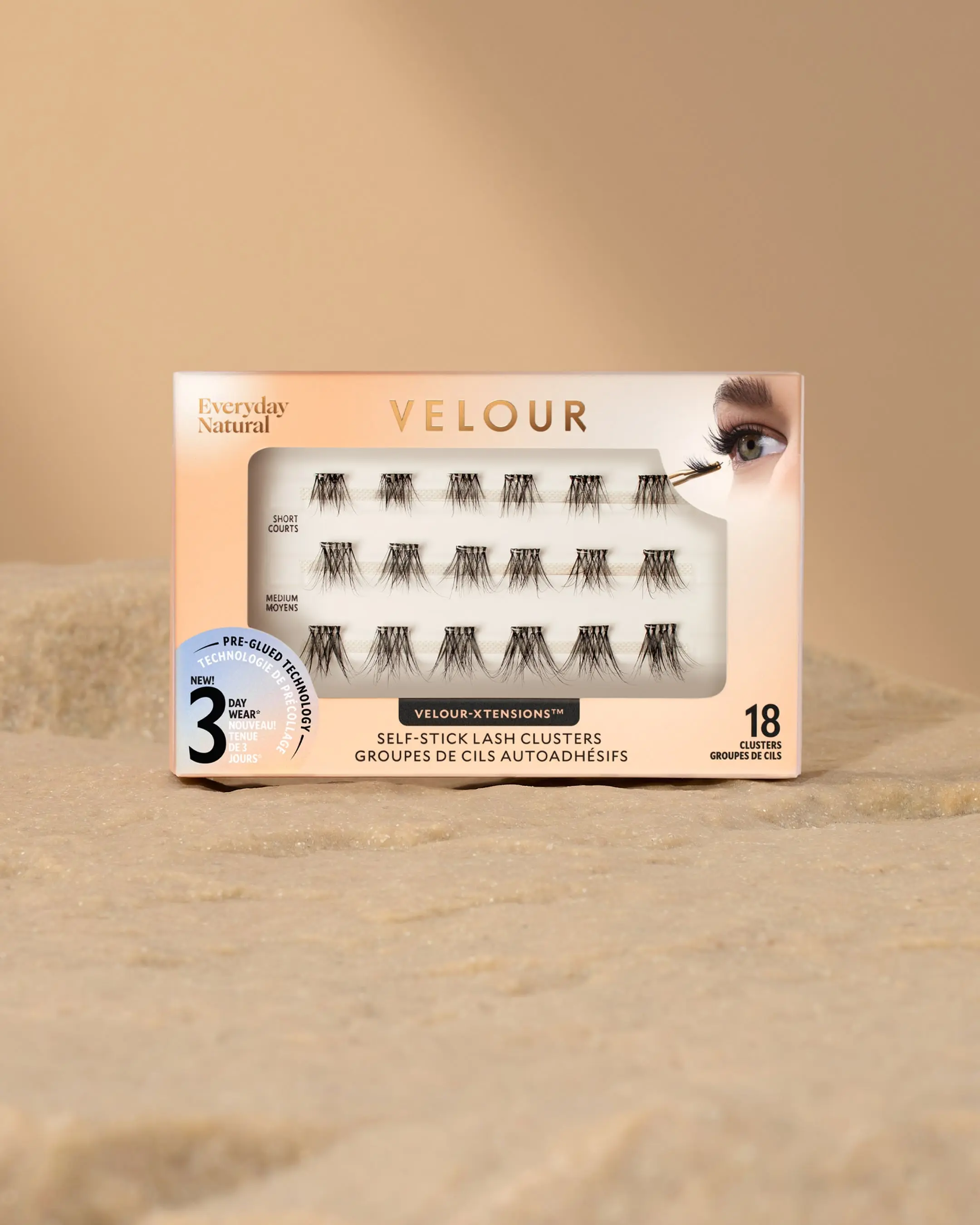 Everyday Natural Velour-Xtensions™ Self-Stick Lash Clusters Eyelashes Fluffy