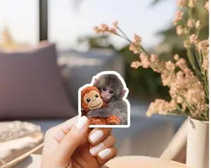 Punchy Monkey Sticker