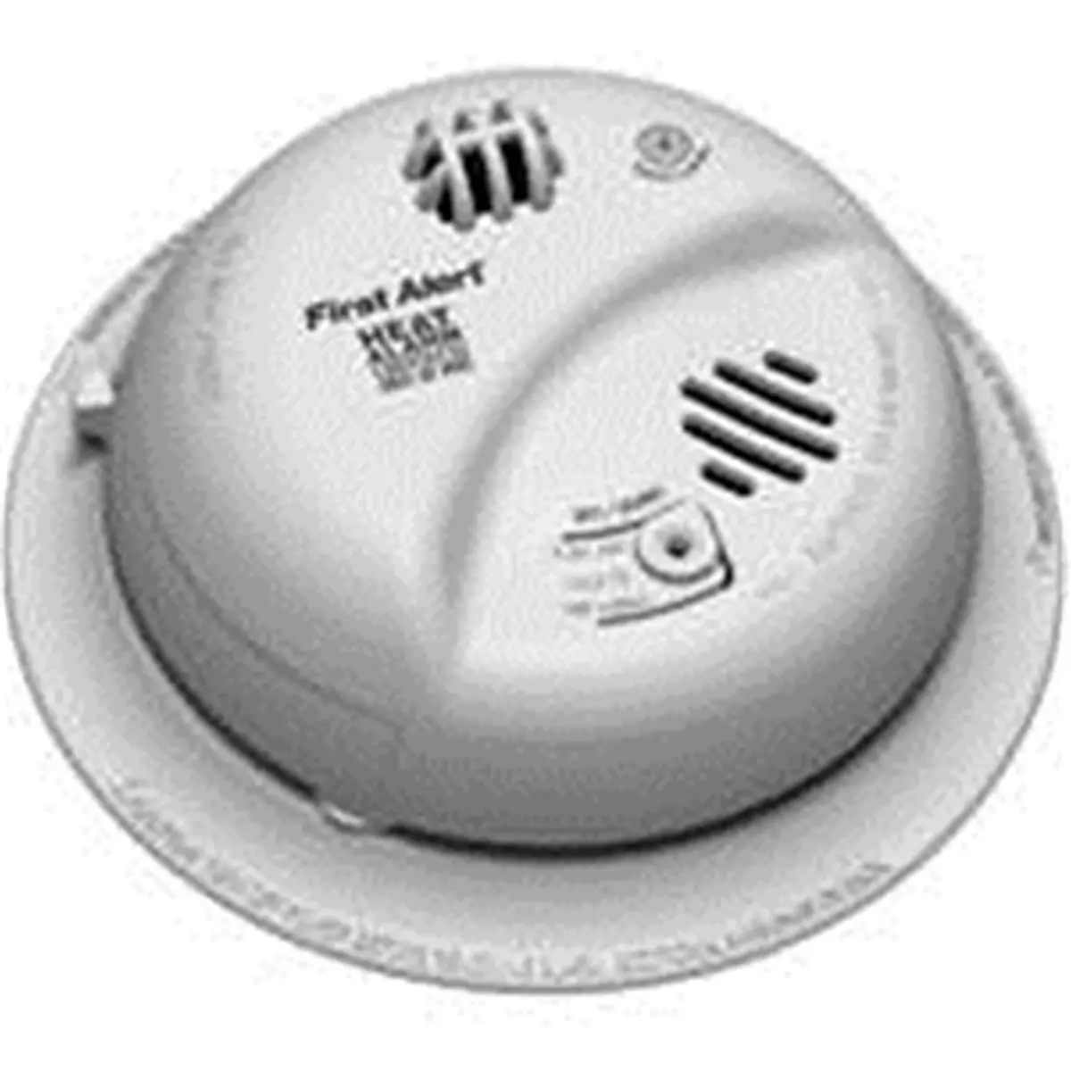 First Alert-BRK Brands HD6135FB Fixed Microprocessor-Controlled AC/DC Heat Alarm - 120V Operation, 9V Batteries, Remote Control Compatibility
