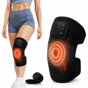 Nekteck Cordless Knee Massager with Heat Vibration for Pain Relief Electric Heated Knee Brace with 5 Heat Levels and 3 Massage Modes Ideal Gifts for Men and Women