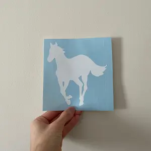 Deftones White Pony Vinyl Decal for Car, minimalistic, laptop decal, Trendy, car accessories, Window Sticker Rock Punk Metal ohms Pony