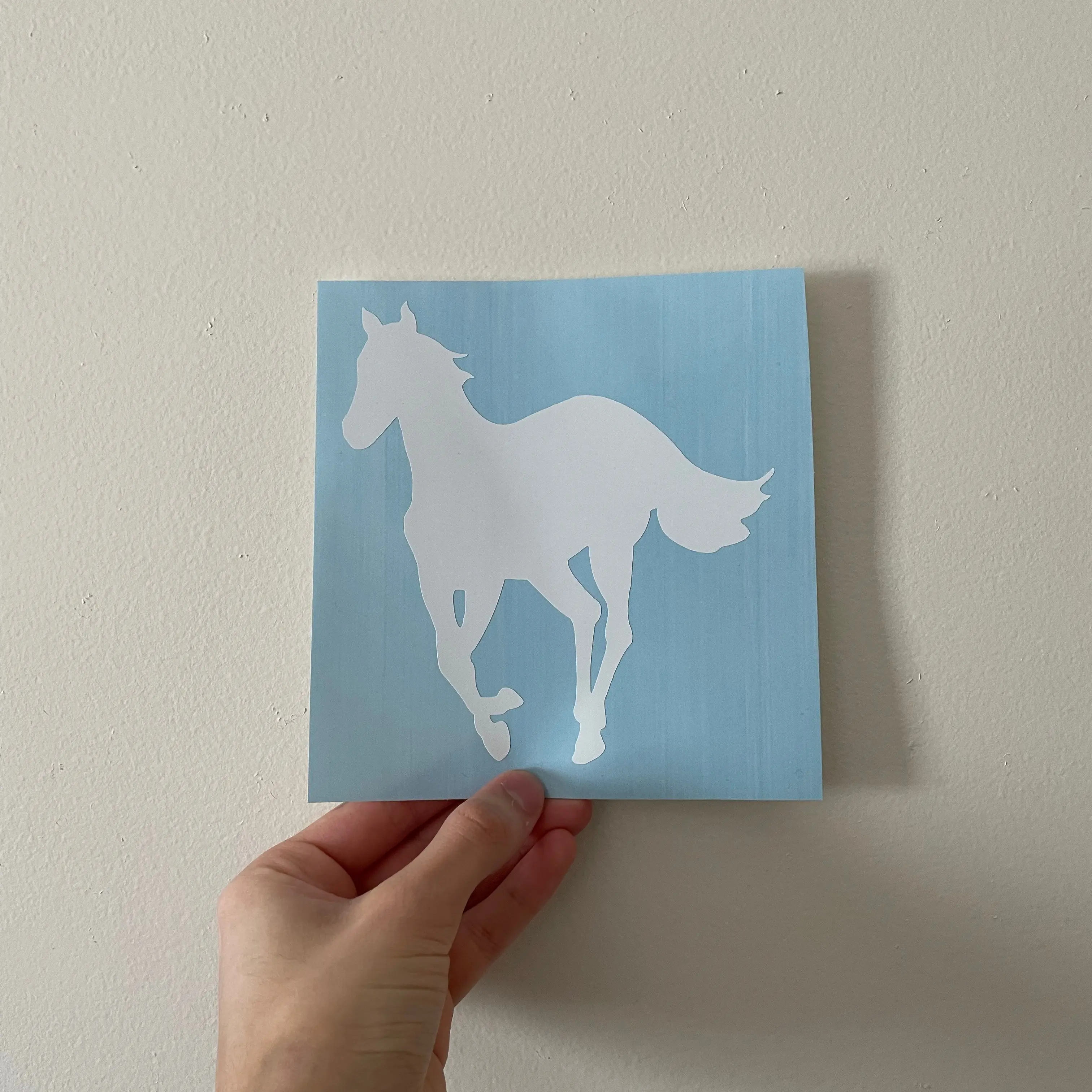 Deftones White Pony Vinyl Decal for Car, minimalistic, laptop decal, Trendy, car accessories, Window Sticker Rock Punk Metal ohms Pony