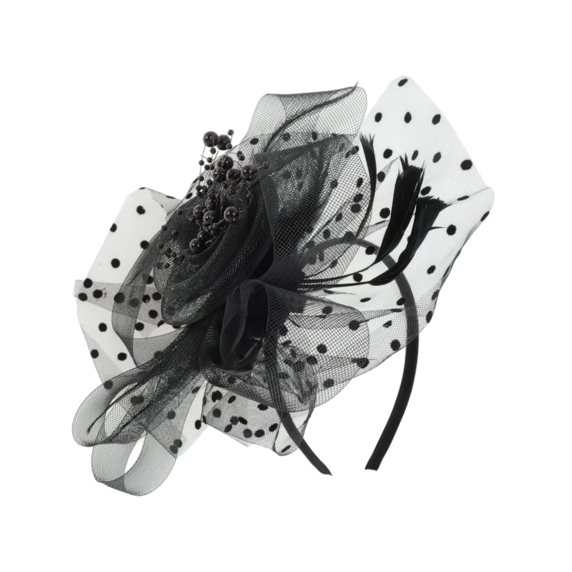 Unique Bargains Feathers Headband for Women 1 Set