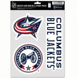 212 MAIN Multi-Use Sports Collectibles Fan Decals, Pack of 3