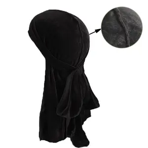 US Unisex Velvet Durag Hat Cap Premium Design Doo Rag Braids Bicycle Dance