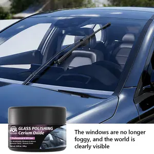 Home Glass Polish Cleaning Powder, Deep Scratch Removal, Brightening, Transparent, Gentle on Material, Multi-Scene Use for Car Windows