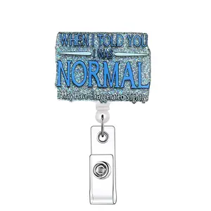 When I Told You Retractable Badge Reel, 1 Count ID Card Holder with Clip for Nurse, Doctor, Student & Office Staff, Identification Badges & Supplies