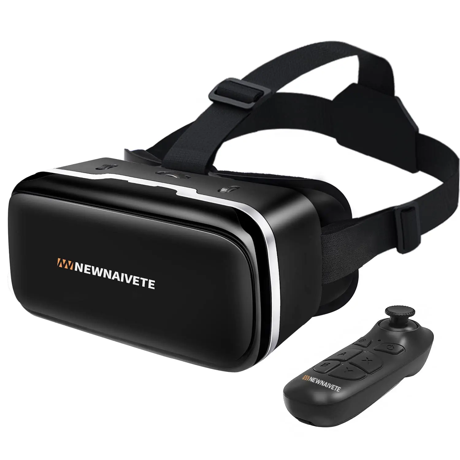 VR Headset, Virtual Reality Headset Compatible with iPhone and Android Phones Within 5.5-7.2”, Comfortable VR Set Incl. Remote Control, Anti-Blue Light Eye Protected 3D VR Glasses Gift for Kids Adult