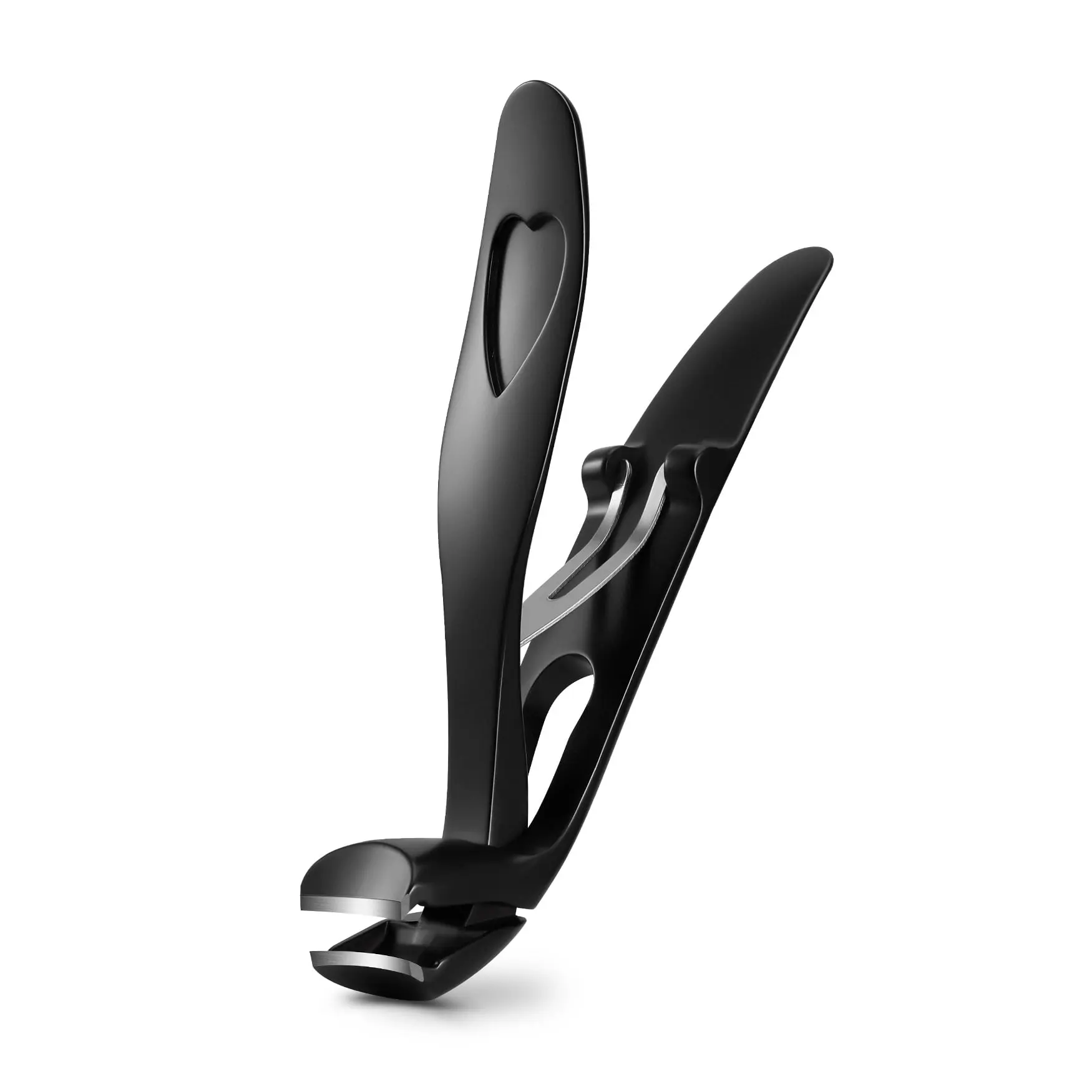 Angled Ergonomic Nail Clippers for Seniors & Thick Toenails - Wide Jaw Design with Nail Catcher, Multi-Coated Stainless Steel for Comfortable & Precise Trimming, Trimmer, Nail Care