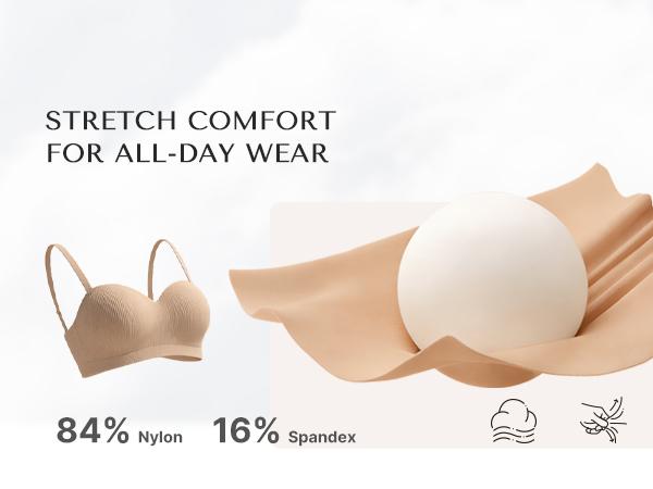 SHAPELLX Bare Essentials AirSlim VersaFit Seamless Strapless Non-slip Wire-free Versatile Bra