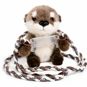 Cute Otter Plush Phone Charm with Crossbody Strap