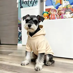 Pet Hooded Solid Color Clothes, Dog Cat Warm Sweatshirt, Comfortable Soft Fabric, Small Medium Dogs, Suitable for Yorkie, Schnauzer, Pomeranian, Husky Clothes
