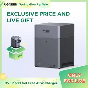 【LIVE ONLY】UGREEN NASync DH4300 Plus 4-Bay Desktop NAS, Support Capacity 120TB (Diskless), Remote Access, AI Photo Album, Beginner Friendly System, 8GB LPDDR4X RAM, 2.5GbE, 4K HDMI, Network Attached Storage（Drives Not Included）,TikTokShopHolidayHaul