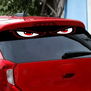 Angry Eyes Car Sticker for Windshield Front Window Decal For Cars Universal Fit SUV Truck Van Automotive Exterior Decoration