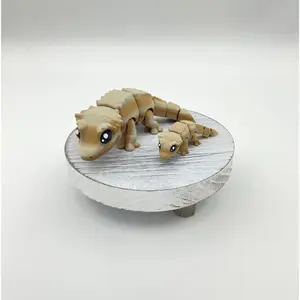Crested Gecko-Articulated 3D-Printed Crested Gecko Companions - A low-maintenance pet for reptile lovers & whimsical collectors