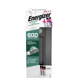 Energizer Hybrid Solar Flashlight with Built-in USB Power Bank, 600 Lumens