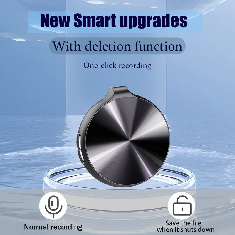 HD Smart Voice Recorder with One-Touch Recording & Playback, Long Battery Life, Outstanding Audio Quality, and Powerful Intelligent Recording Features.