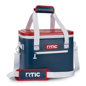 RTIC Super Durable Soft Insulated Bag, Holds 30 Cans, Soft Insulated Bag, Insulated Bag, Waterproof Insulated Bag, Vinyl Material, 30 Can Capacity, Durable Ice Bag, Outdoor Supplies