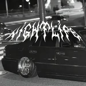 Gothic Flame Pattern Car Sticker, Self-adhesive Vinyl Decal, Waterproof & Durable Car Decoration Sticker, Suitable for Car Body, Front Windshield, Rear Windshield, Hood, Universal Car Sticker