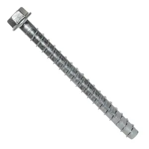 Simpson Strong-Tie THDB62400H Titen HD(5/8" x 4") Heavy-Duty Screw Anchor - Zinc Plated (10 Pack)