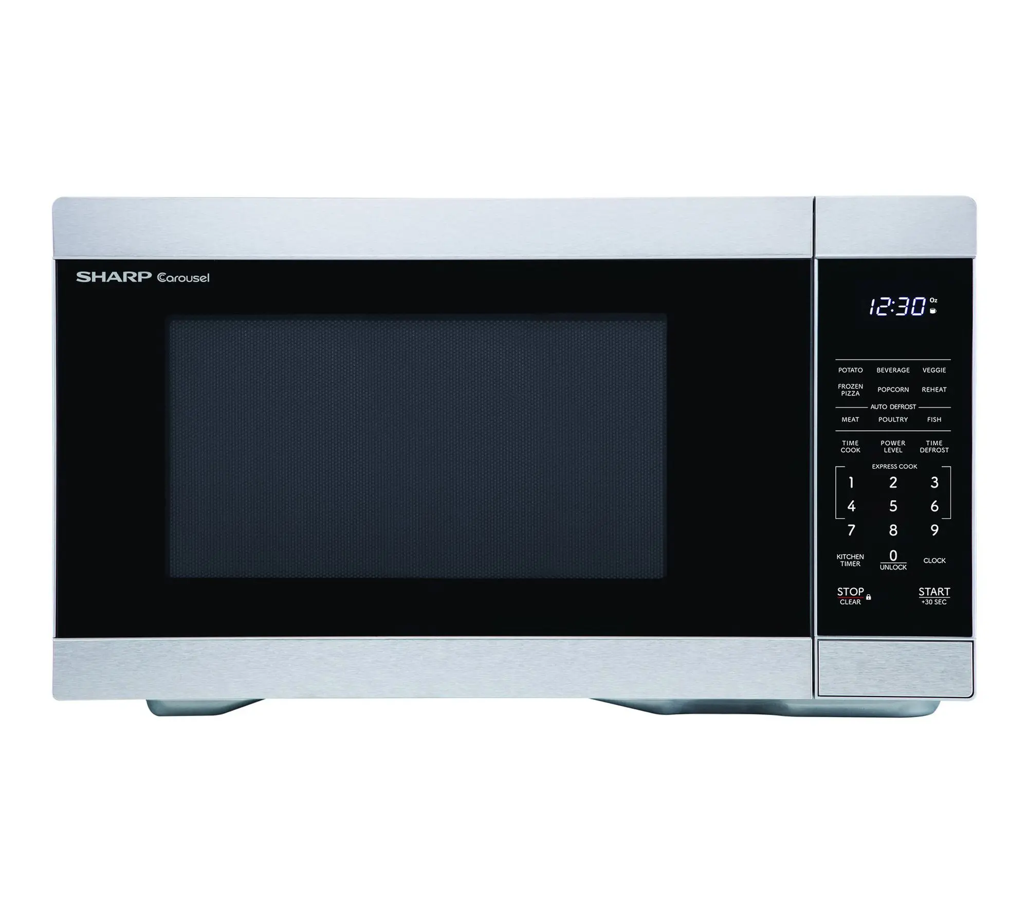 Sharp 1.1 Cu. Ft. Stainless Steel Countertop Microwave Oven Sharp 1.1 Cu. Ft. Stainless Steel Countertop Microwave Oven