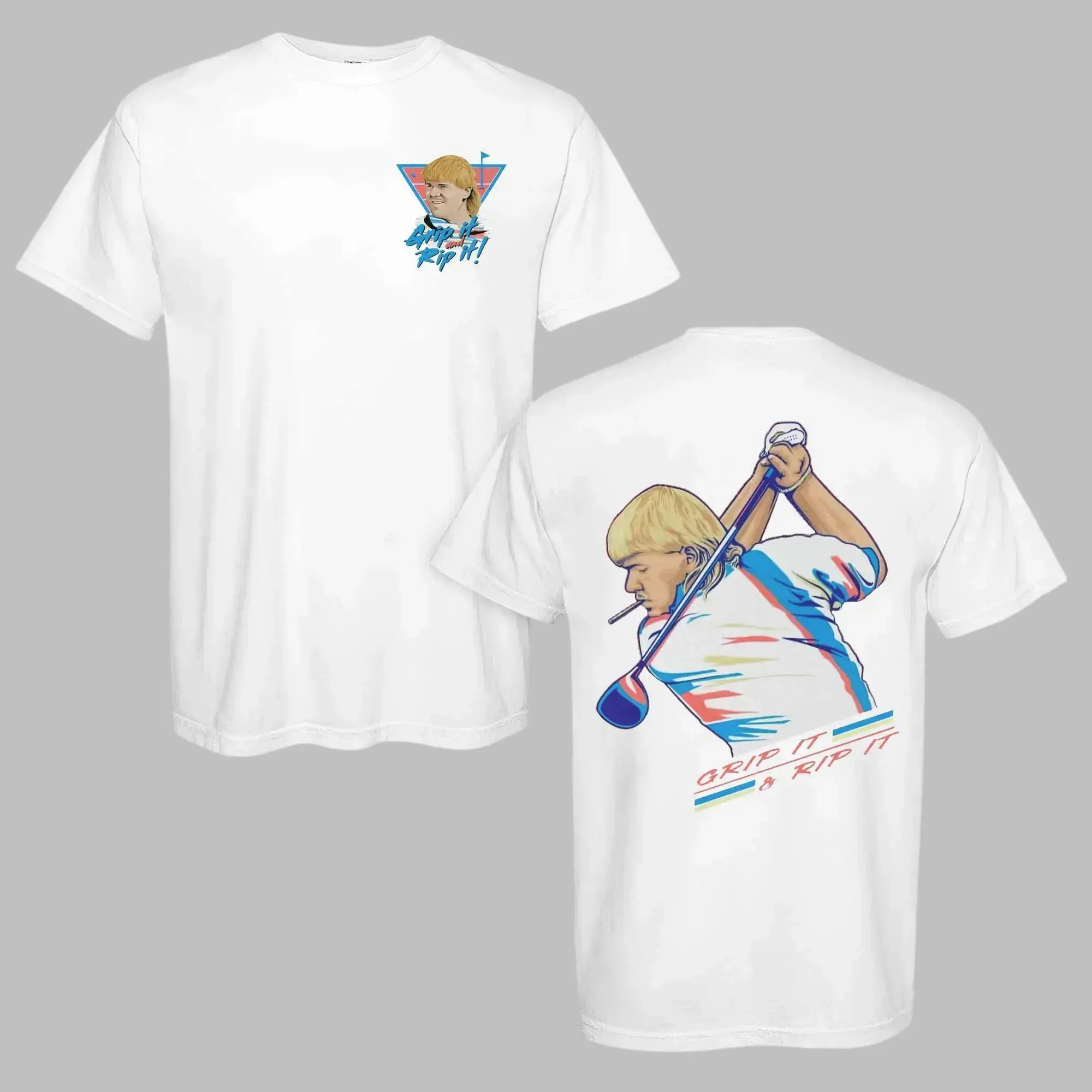 John Daly - Golf Of America 4th Of July Tshirt, Grip It And Rip It Golf Shirt, America Golf Tee, Men And Women, Classic Cotton, Menswear Top, Unisex, Graphic Tops