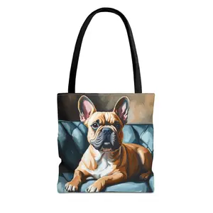 French Bulldog Companion Tote Bag, Shopping Bag
