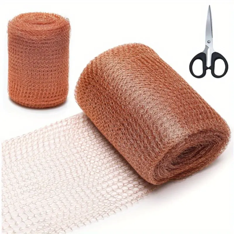 2 Pcs 36-foot Anti-snail Special Copper Mesh Filter, Including 1*36-foot Copper Mesh, 1*scissors,