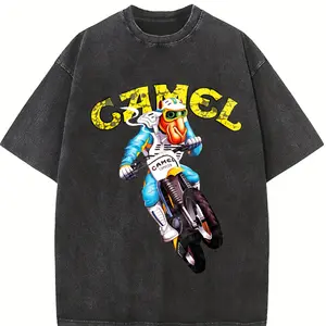 Joe Camel T-Shirt Joe Camel Dirt Bike Supercross Vintage AD Custom Graphic Tee