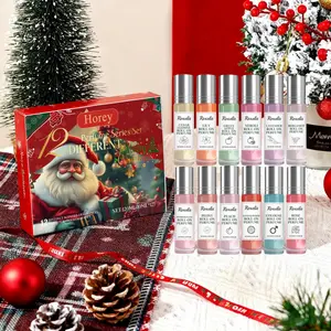 12-Piece Christmas Advent Calendar Perfume Gift Set - Gentle Natural Fresh Elegant Scent, Long-Lasting Niche Fragrance Box for Daily Wear & Holiday Gifting