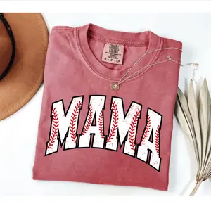 Comfort Colors Baseball Mama Shirt, Raising Ballers Tee, Game Day Baseball Mom Shirt, Vintage Season Graphic Tee, Baseball Camo Mama Shirt, Perfect Gift for Baseball Moms
