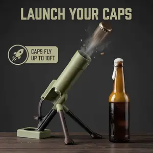 Portable Mortar Bottle Opener Trendy Press-Type Tool Hands-Free Opener for Beer, Convenient and Stylish Beverage Accessory Utensils