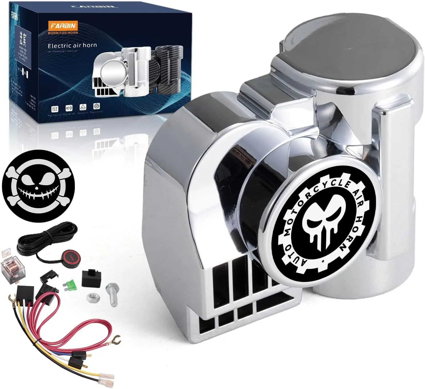 150dB Super Loud Air Horn for Motorcycle, Car, Truck, and Train