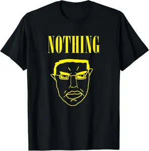 100% Cotton Printed Street-Style T-Shirt Nothing Ever Happens Chud Meme Wojak T-Shirt