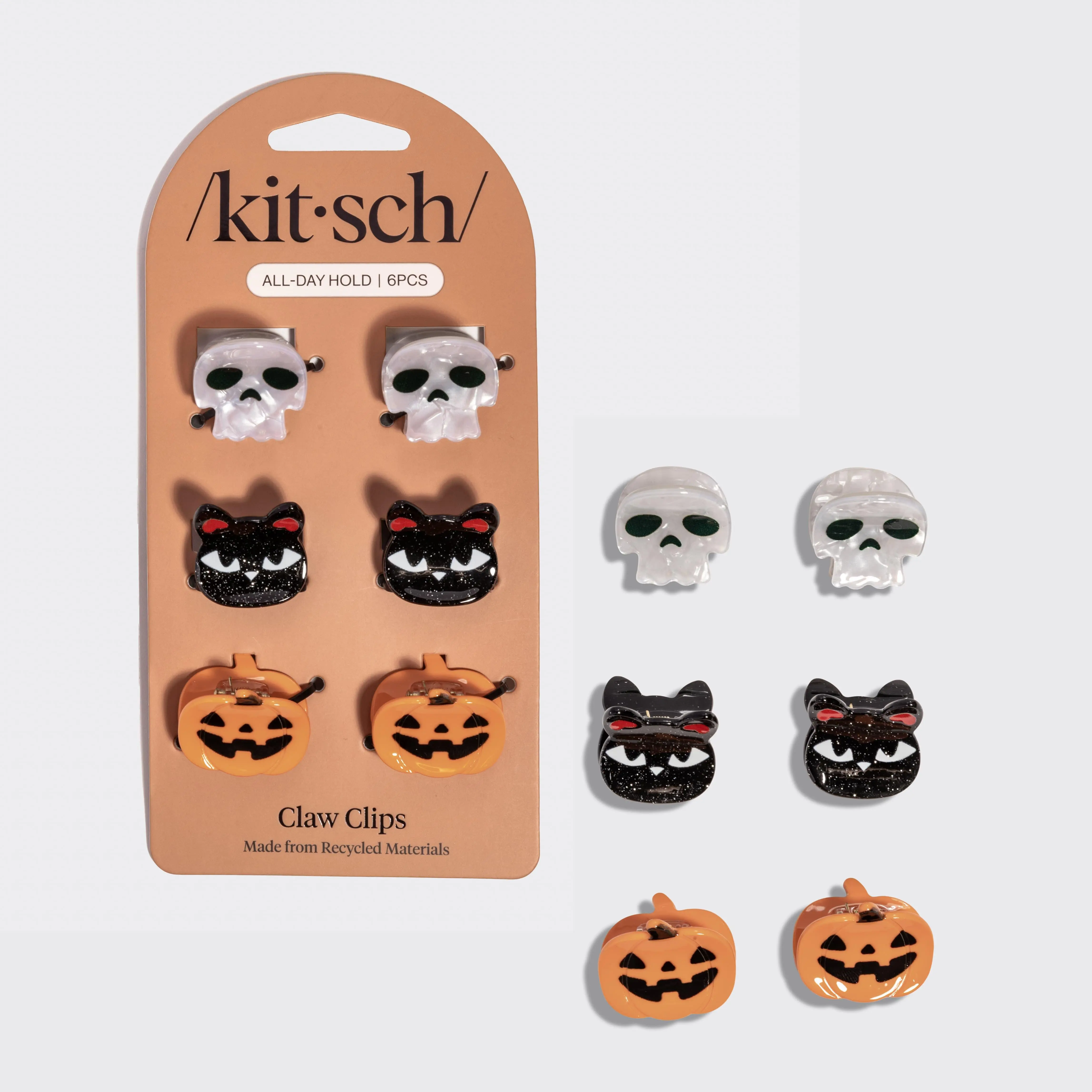 Halloween Squad Claw Clips 6pc Set - Mini