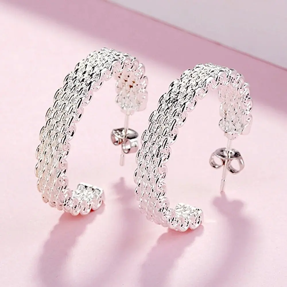 Women's 925 Sterling Silver Fine Charm Stud Earrings - Creative All-Match Fashion Jewelry, Holiday Gift, Suitable for Street & Party Wear, Parties
