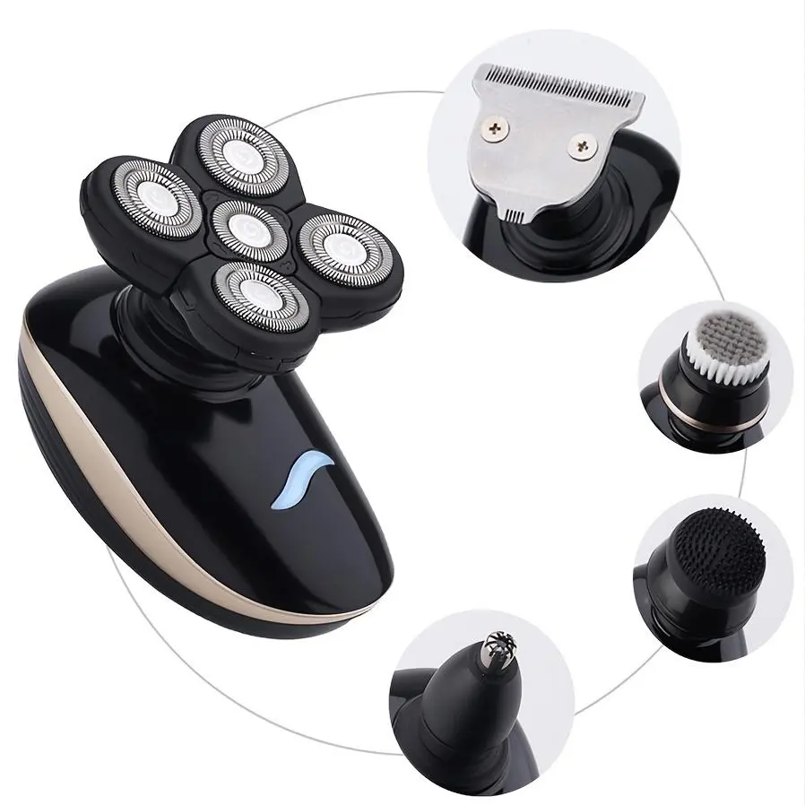 5-in-1 Electric Shaver for Men - Gift for Him Father’s Day Christmas Birthday - All-in-One Nose Hair Trimmer & Hair Clipper Groomer Rechargeable Smooth Shaving Essential Tool