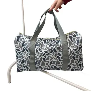 Camo duffels grey travel duffels hunting bag camouflage sports bag packing bag