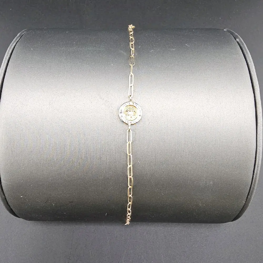 14k Gold Bracelet - SN Benito Design, Size 7, Everyday Wear Jewelry