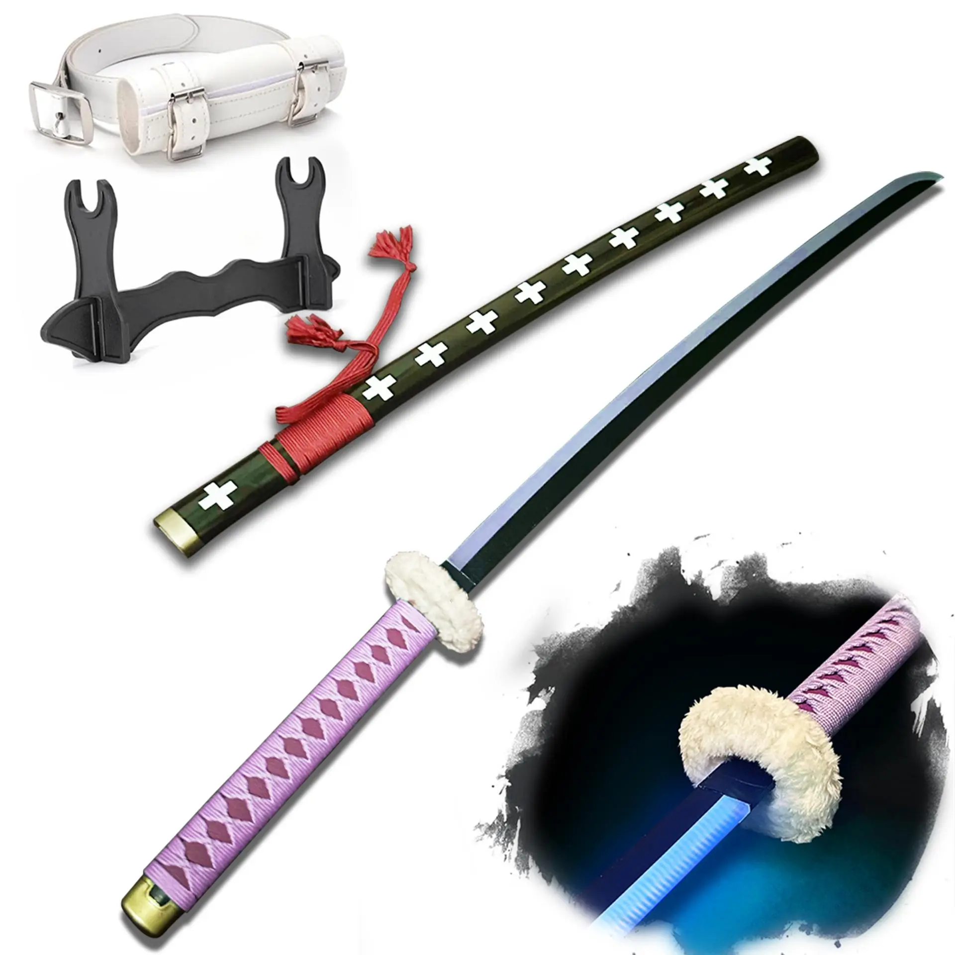 Light Up One Piece Trafalgar D. Water Law Sword - 40 inches Plastic Anime cosplay prop
