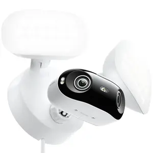 Reolink Pro Floodlight PoE Security Camera - 16MP Dual-Lens, 180° Panoramic View, 2800LM Adjustable Color Temp, Audio, Person/Vehicle/Animal Detection, Card, Cable, Plug, Port, Local Recording, Easy Installation, Manufacturer Warranty, Mount Compatibility