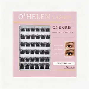 Vegas Night Out | O'HELEN Club Sirena Pre-Bonded Lash Clusters | Dense 3D Volume 1-Step One-Grip Application