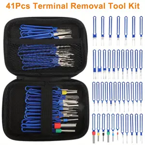 Car Terminal Removal Tool Kit, 41pcs/set Car Terminal Extraction Tool, Terminal Pin Extractor Tool, Car Body Repair Tool, Professional Car Repair Tool, Automotive Maintenance Tools