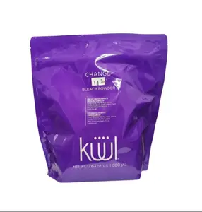 KUUL BLEACH POWDER 500g/17.63oz for Hair Removal & Body Care Keratin Hydrogen Peroxide Formula for Platinum Blond Hair Versatile Home Waxing Kit - Cosmetic