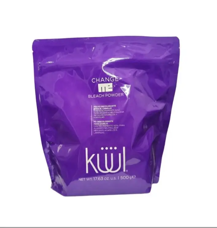 KUUL Color System Bleach Powder, Fast-Acting Professional Haircare Lightener with Keratin, Hydrogen Peroxide, and Ammonia, Paraben & Alcohol Free, 500g Powder