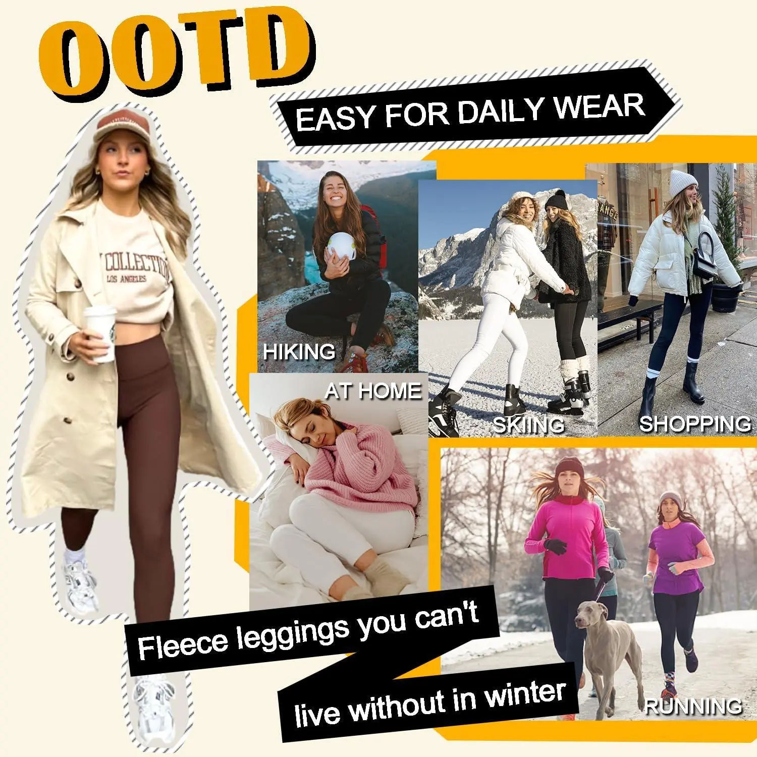 Women's High Waisted Fleece Lined Leggings - Tummy Control Thermal Winter Yoga Pants for Workout, Soft Warm Thermal Base Layer, Perfect for Cold Weather Running, Fitness, and Casual Wear Women's High Waisted Fleece Lined Leggings - Tummy Control Thermal Winter Yoga Pants for Workout, Soft Warm Thermal Base Layer, Perfect for Cold Weather Running, Fitness, and Casual Wear