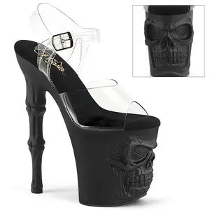 Pleaser Rapture-808 Women's Skull Strap High Heels, Stylish Women's Footwear